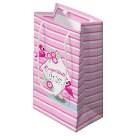 Bolsa De Regalo Pequeña Bolso rosado del regalo de la fiesta de bienvenida