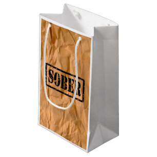 Bolsa De Regalo Pequeña Bolso sobrio del regalo de la sobriedad de la