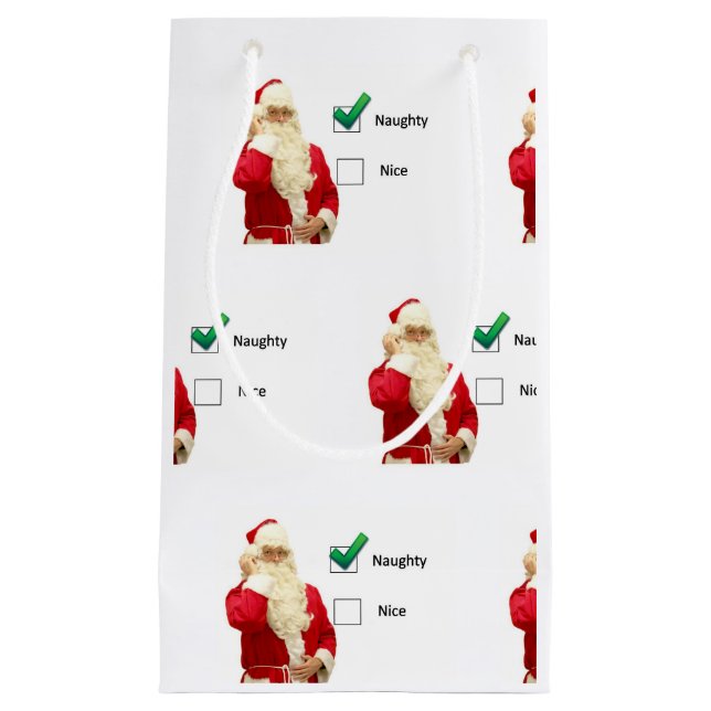 Bolsa De Regalo Pequeña Bolso travieso o del bonito regalo (Anverso)