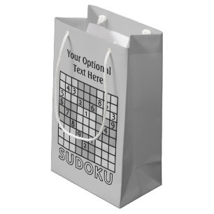 Bolsa De Regalo Pequeña Bolsos de encargo del regalo de SUDOKU