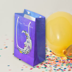 Bolsa De Regalo Pequeña Bonito Crescent Moon Colorful Markings Enfrenta Pú