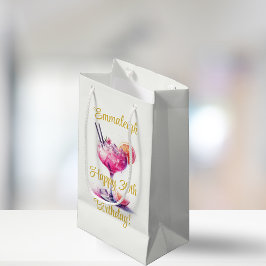 Bolsa De Regalo Pequeña Bonito en Cocktail Tema rosado 30 cumpleaños