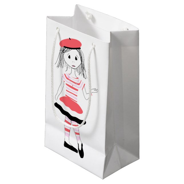 Bolsa De Regalo Pequeña Bonito Miss Fashionista (Angulo Anverso)