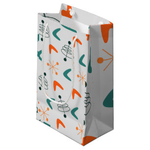 Bolsa De Regalo Pequeña Boomerangs Atómicos Modernos De Mediados Del Siglo