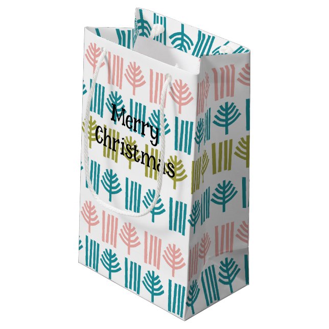 Bolsa De Regalo Pequeña Bosque de navidades (Angulo reverso)