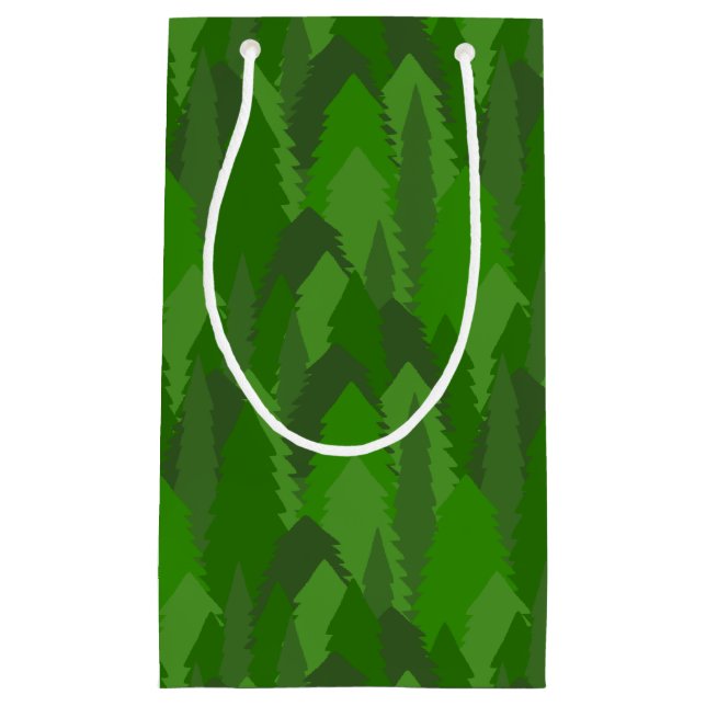 Bolsa De Regalo Pequeña Bosque de Pinos (Anverso)