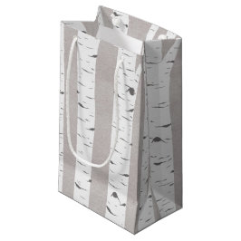 Bolsa De Regalo Pequeña Bosque Rústico de árbol de birch