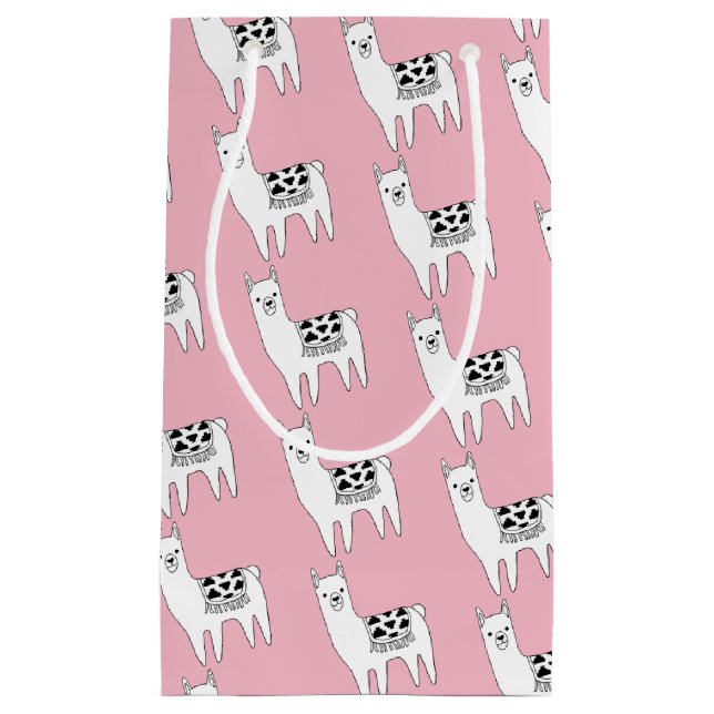 Bolsa De Regalo Pequeña Bosquejo moderno de moda de la llama (Anverso)