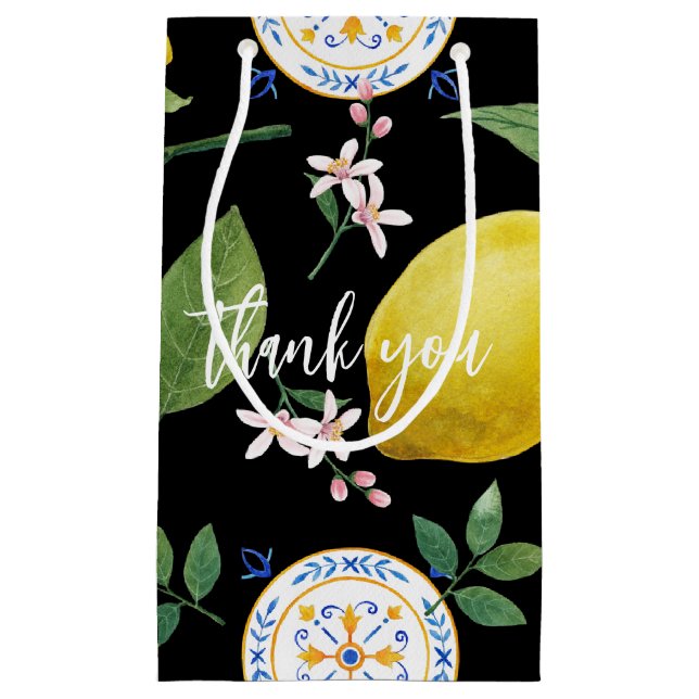 Bolsa de regalo pequeña botánica de mosaico person (Anverso)