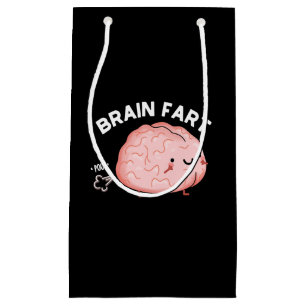 Bolsa De Regalo Pequeña Brain Fart Funny Anatomy Pun Dark BG