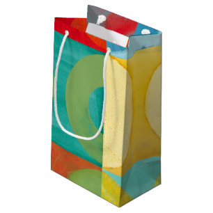 Bolsa De Regalo Pequeña Brillante arte pop con círculos y plazas