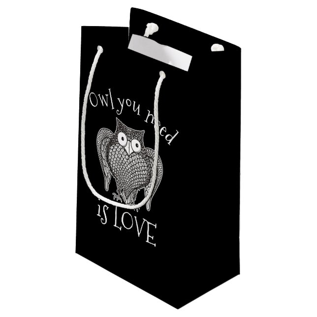 Bolsa De Regalo Pequeña Búho que necesitas (Angulo reverso)
