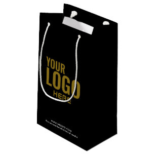 Bolsa De Regalo Pequeña Bulto del logotipo de la Compañía de Negra de Bols