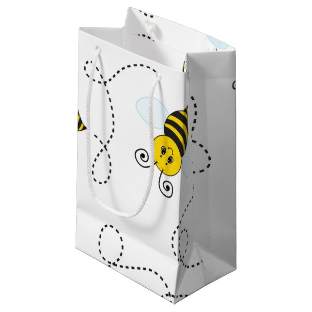 Bolsa De Regalo Pequeña Bumblebee Flying Yellow Black Bumble Bee (Angulo Anverso)