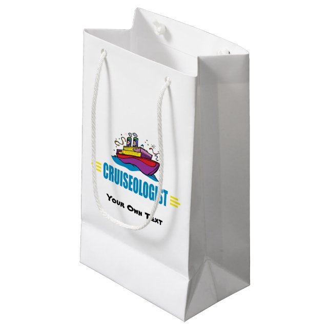 Bolsa De Regalo Pequeña Buque de crucero divertido (Angulo Anverso)