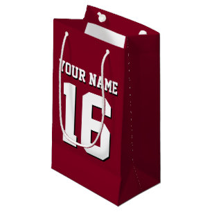 Bolsa De Regalo Pequeña Burgundy Sporty Team Jersey