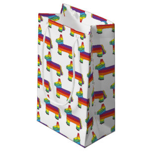Bolsa De Regalo Pequeña Burro arco iris Pinata Piñata Fiesta Fiesta Animal