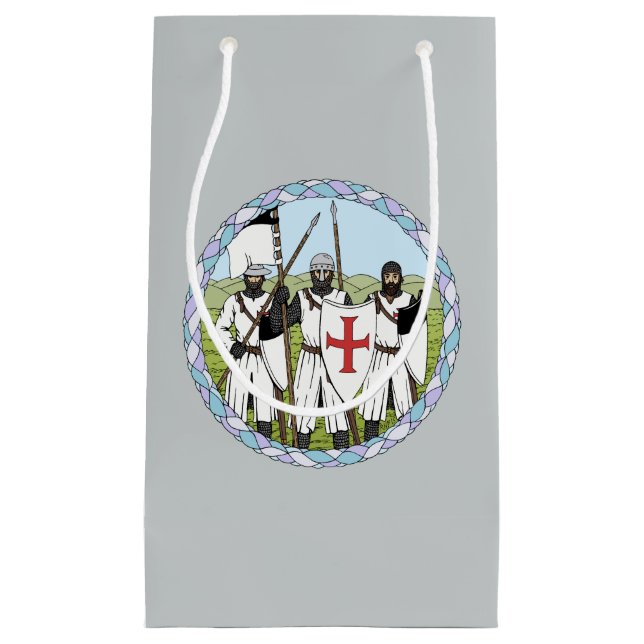 Bolsa De Regalo Pequeña Caballeros templarios medievales (Anverso)