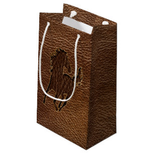 Bolsa De Regalo Pequeña Caballo de la Cuero-Mirada
