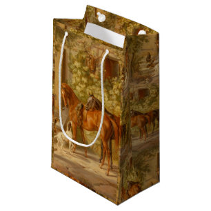 Bolsa De Regalo Pequeña Caballos de época en el Albrecht de Porch Adam