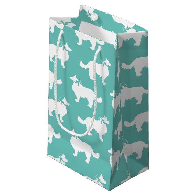 Bolsa De Regalo Pequeña Cachorro collie de borde (Angulo Anverso)