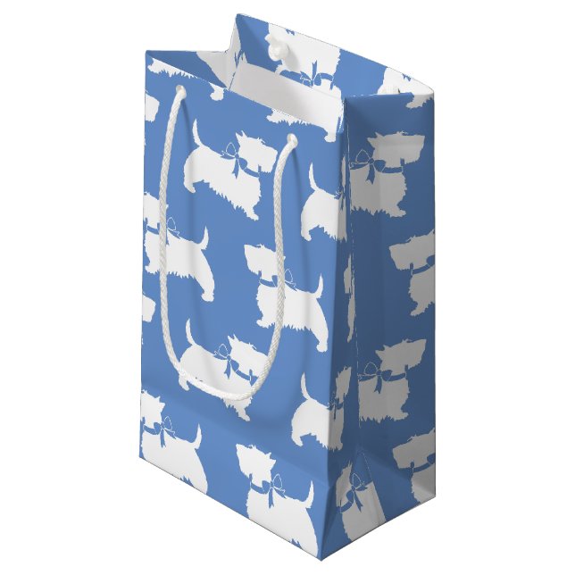 Bolsa De Regalo Pequeña Cachorro escocés adorable escocés (Angulo Anverso)