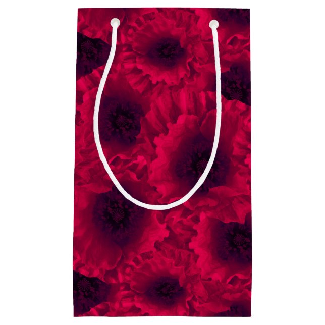 Bolsa De Regalo Pequeña Cachorros rojos, amapola (Anverso)