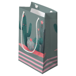 Bolsa De Regalo Pequeña Cactus lindo