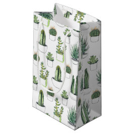 Bolsa De Regalo Pequeña Cactus y Succulent de Acuarela