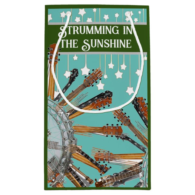 BOLSA DE REGALO PEQUEÑA CADENAS DE GUITARRA AL SOL (Reverso)