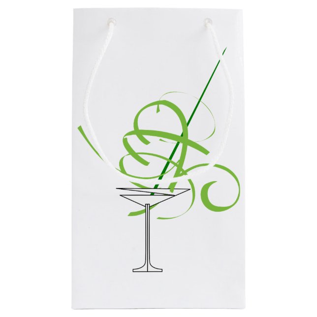 Bolsa De Regalo Pequeña Caja Martini de cócteles (Reverso)