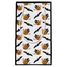 Calabaza Y Patrón De Bate Jack O Linterna Negro