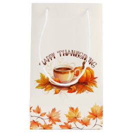 Bolsa De Regalo Pequeña Calabazas acuáticas y café