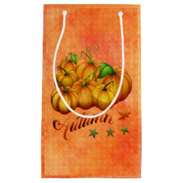 Bolsa De Regalo Pequeña Calabazas naranjas