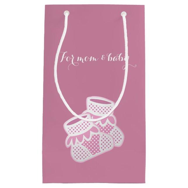 Bolsa De Regalo Pequeña calcetines para bebés - rosa (Anverso)