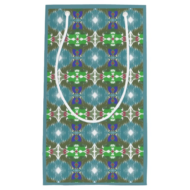 Bolsa De Regalo Pequeña Calidoscopio Marea Esmeralda (Anverso)