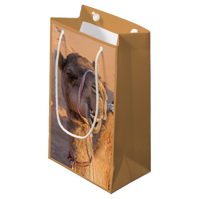 Bolsa De Regalo Pequeña Camello Divertido (Angulo Anverso)
