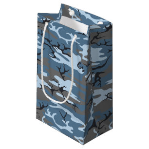 Bolsa De Regalo Pequeña Camo azul