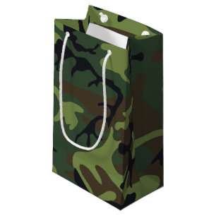 Bolsa De Regalo Pequeña Camo militar de la Selva Verde