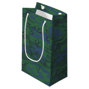 Bolsa De Regalo Pequeña Camo verde crepuscular