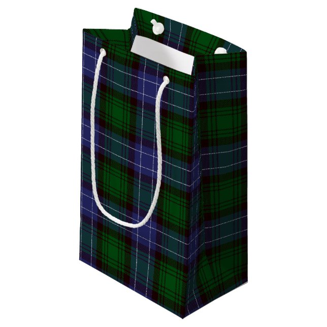Bolsa De Regalo Pequeña Campbell Tartan Green Plaid (Angulo Anverso)