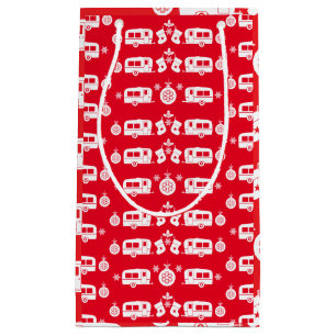 Bolsa De Regalo Pequeña Camping de caravanas felices Navidades