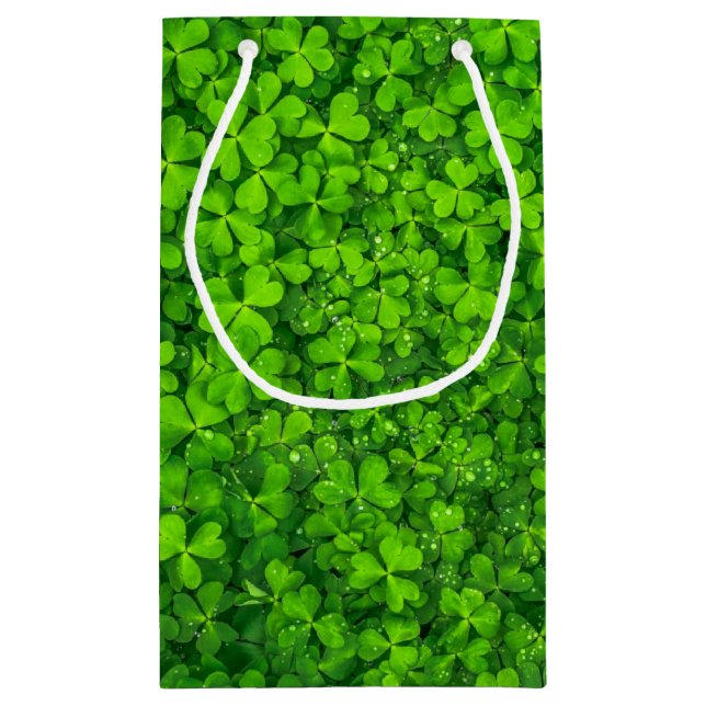 Bolsa De Regalo Pequeña Campo de Shamrock (Reverso)