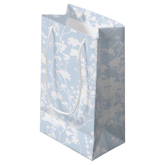 Bolsa De Regalo Pequeña Campo floral (azul polvo) (Angulo Anverso)