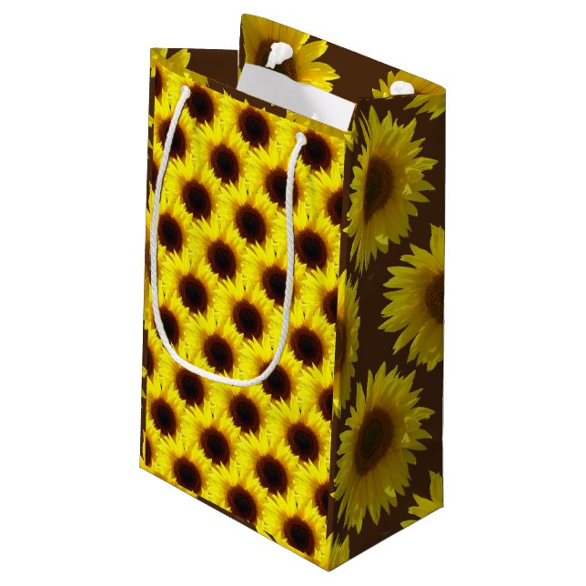 Bolsa De Regalo Pequeña Campos de girasol (Angulo reverso)