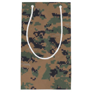 Bolsa De Regalo Pequeña Camuflaje de Woodland (digital)