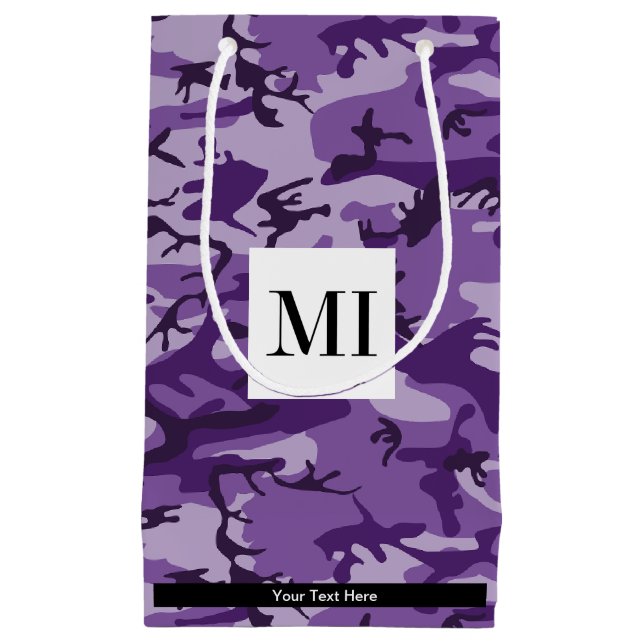 Bolsa De Regalo Pequeña Camuflaje morado, ejército (Anverso)