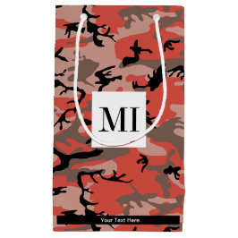 Bolsa De Regalo Pequeña Camuflaje rojo y marrón, militar, ejército