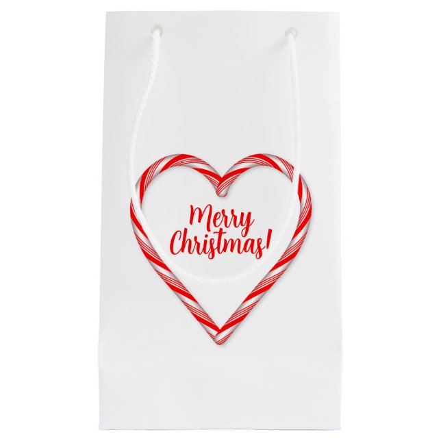 Bolsa De Regalo Pequeña Candy Cane Gift Bag (Anverso)