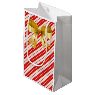 Bolsa De Regalo Pequeña Candy Cane Gift Bag